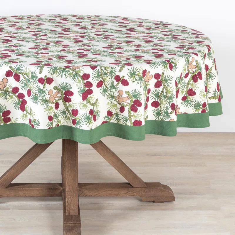 Loon Peak® Round Floral Cotton Tablecloth