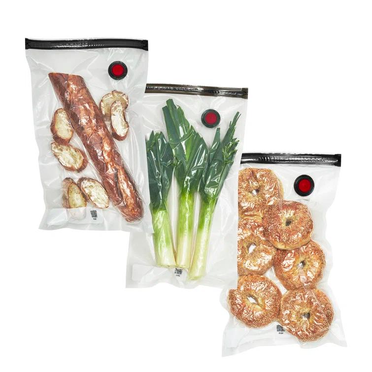 ZWILLING J.A. Henckels ZWILLING Fresh & Save Large Vacuum Sealer Bags, 2 1/4 Gallon, Reusable Sous Vide Bags, Meal Prep (Set of 3)