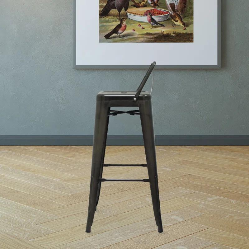 Amerivend Works Counter Stool with Metal Frame