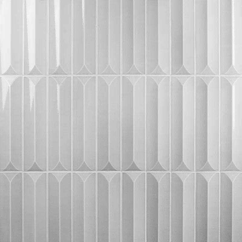 Radiant Inflex 4.43'' W x 17.62'' L Crackled Ceramic Subway Wall Tile (6.53 Sq. Ft. / Case)