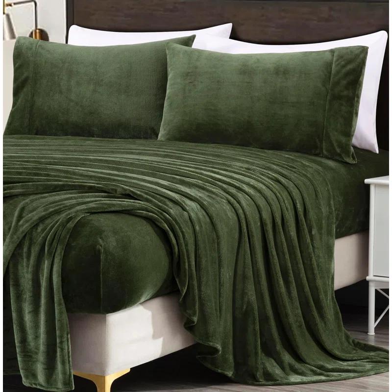 Microplush Fleece Bed Sheet Set