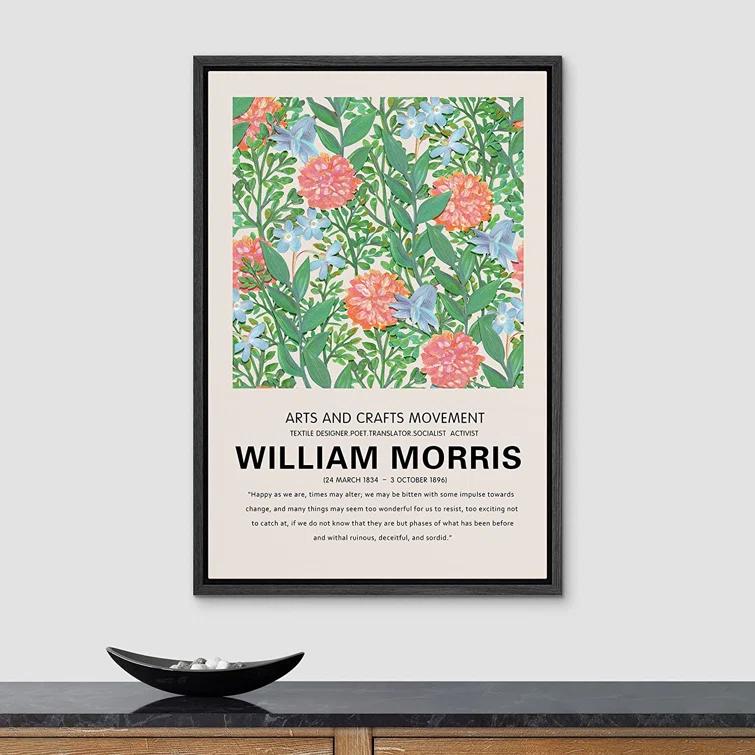 SIGNLEADER " Rose Flower Garden Nature Wilderness Illustrations " by William Morris