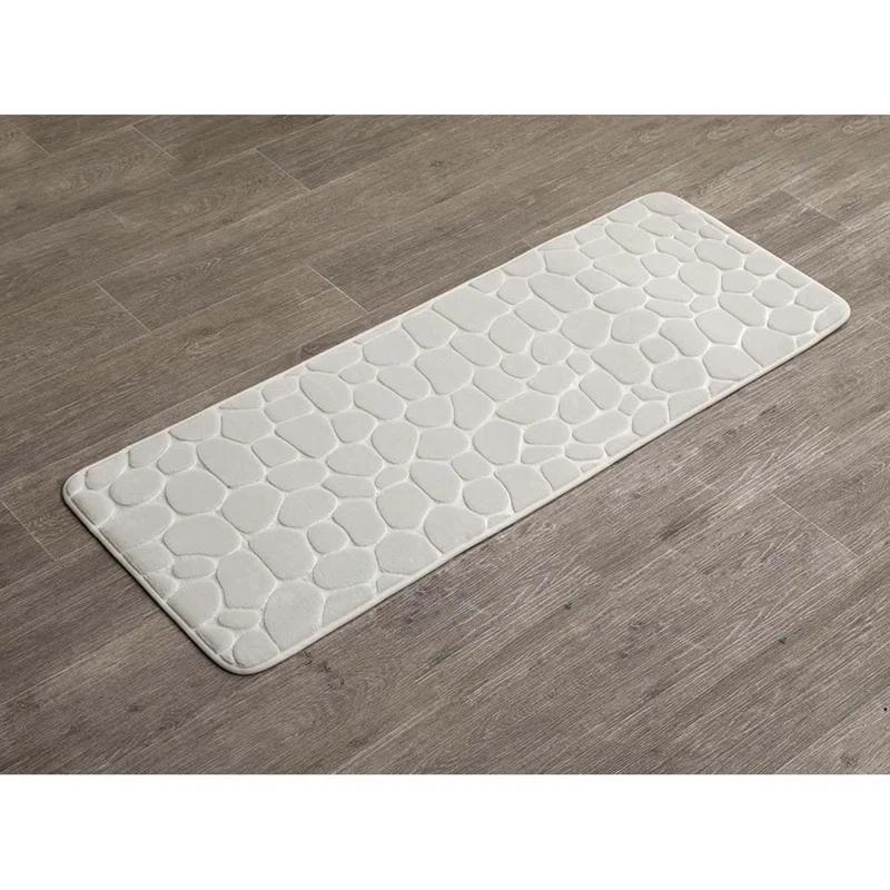Evideco Pebble Runner Mat - Memory Foam - 48"L x 18"W for Kitchen, Bathroom and more
