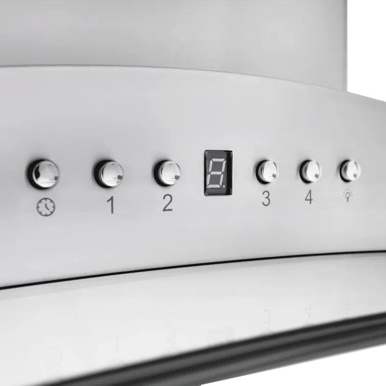 ZLINE 36 in. ZLINE CrownSound™Ducted Vent Isl& Mount Range Hood in Stainless Steel W/ Bluetooth Speakers (GL9iCRN-BT-36) GL9iCRN-BT-36