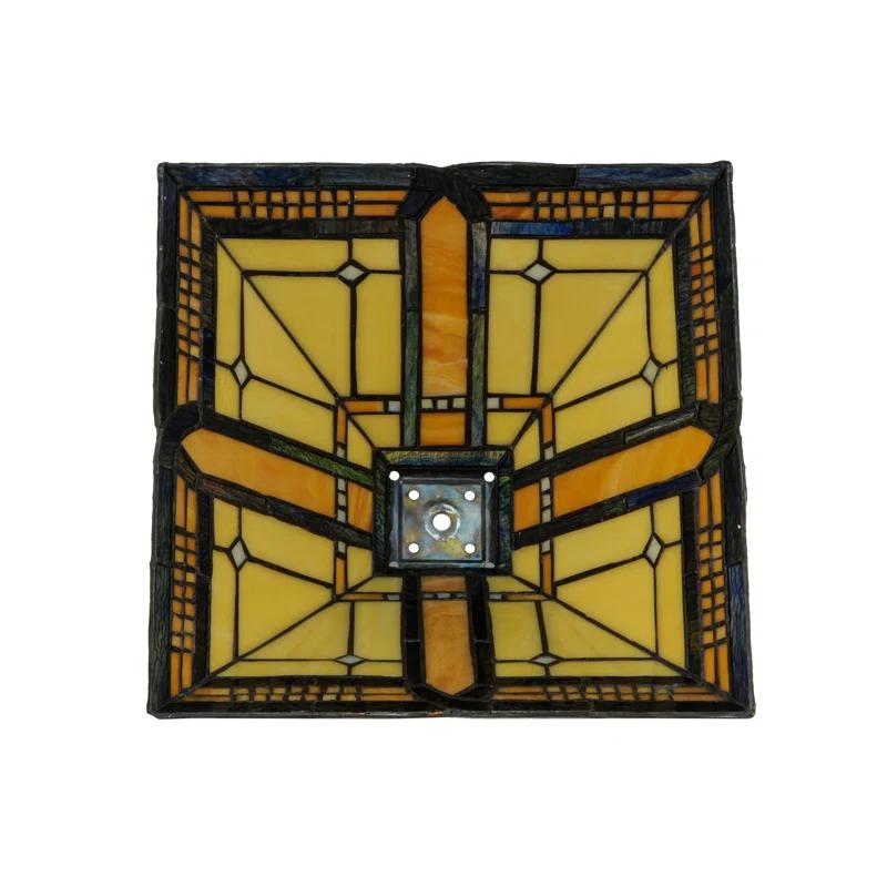 Meyda Tiffany & Stained Glass 7'' H x 18'' W Glass Rectangle Lamp Shade