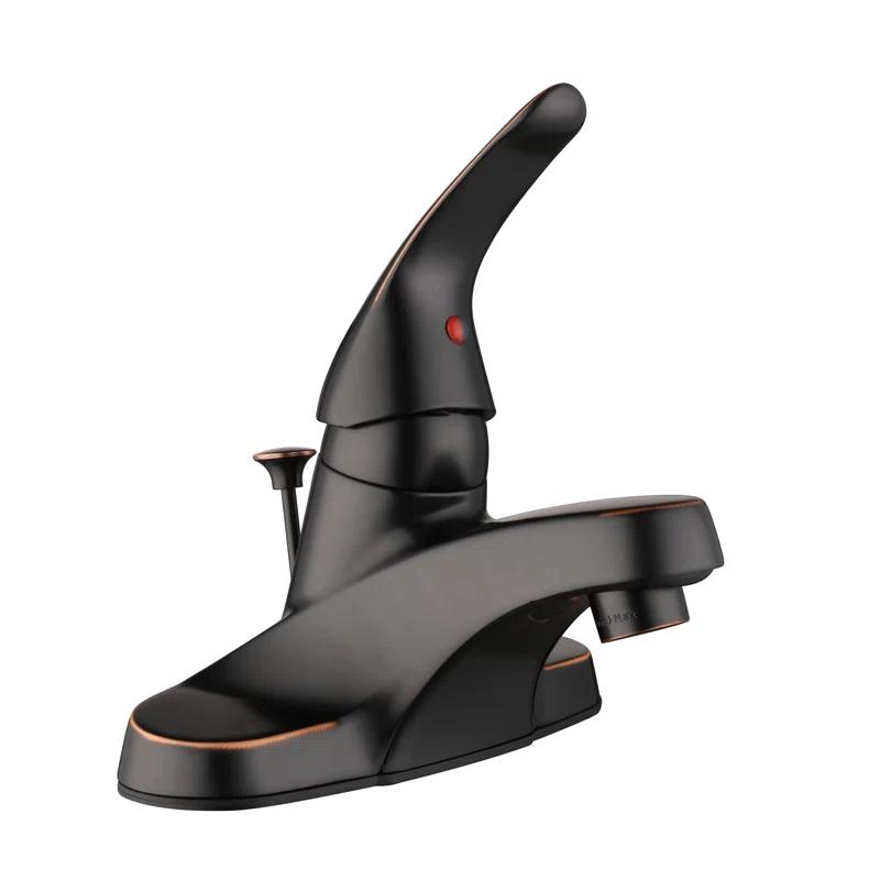 Middleton 4 in. Centerset 1-Handle Bathroom Faucet in Satin Nickel