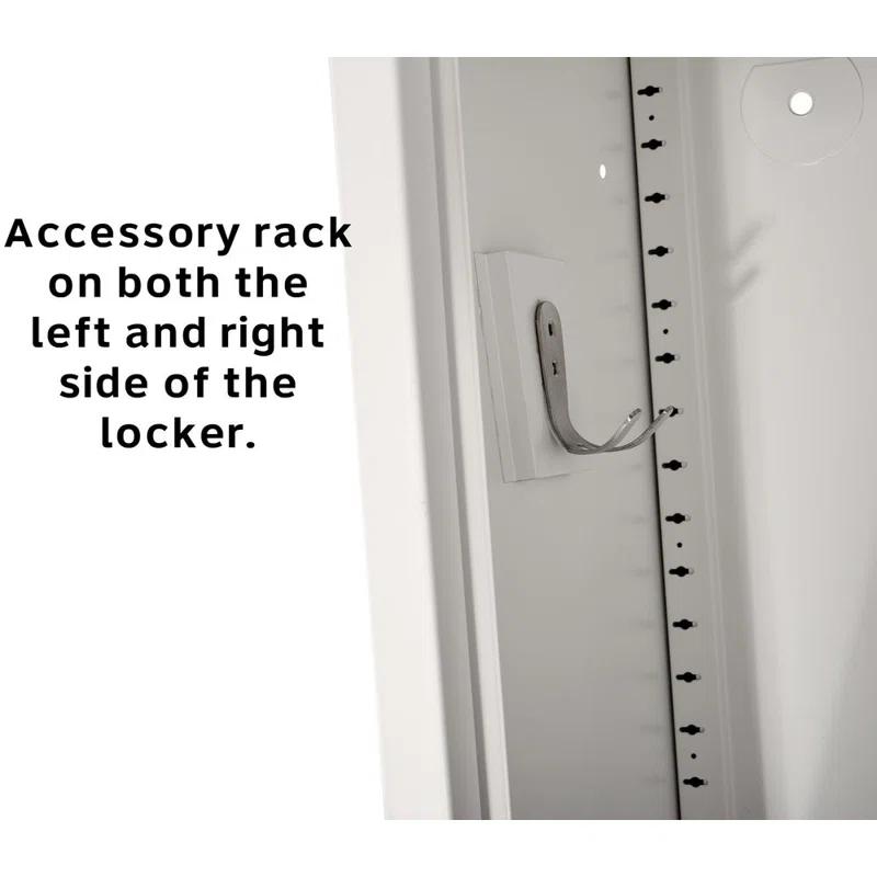 AdirOffice 12'' Wide Steel 1-Tier School and Gym Locker (Set of 2)