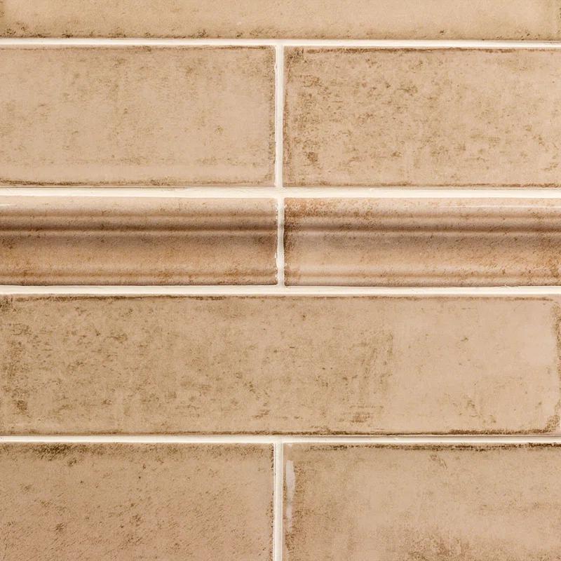 Bond Tile Chateau 12" x 2" Ceramic Quarter Round Tile Trim