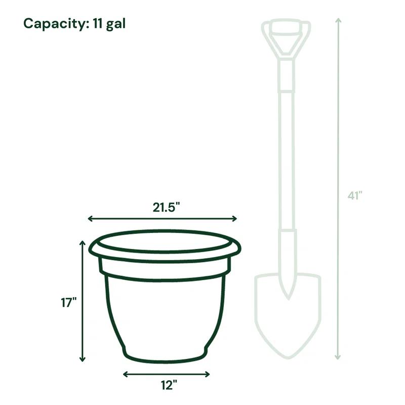 Bloem Ariana Traditional Self-Watering Indoor/Outdoor Pot Planter