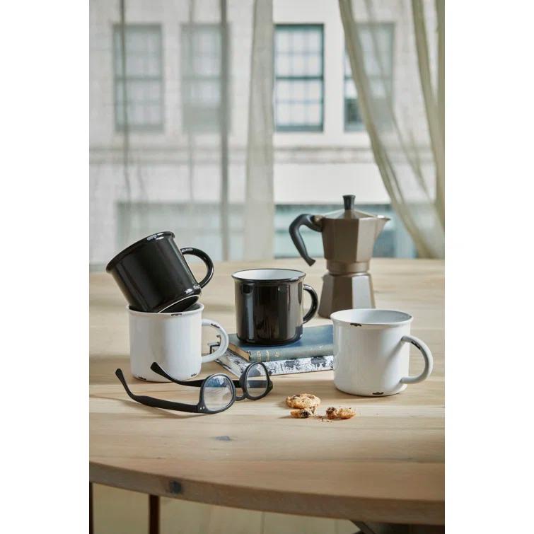 Canvas Home Tinware Stoneware Coffee Mug 16oz (Set of 4)