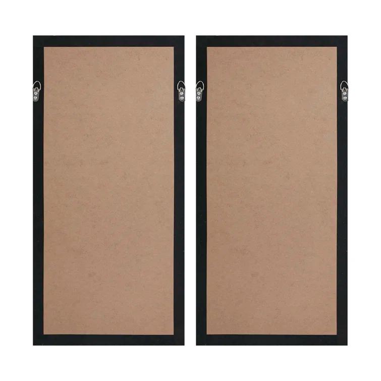 Dakota Fields Framed Geometric Rice Paper Panel Shadowbox Wall Décor (Set of 2)