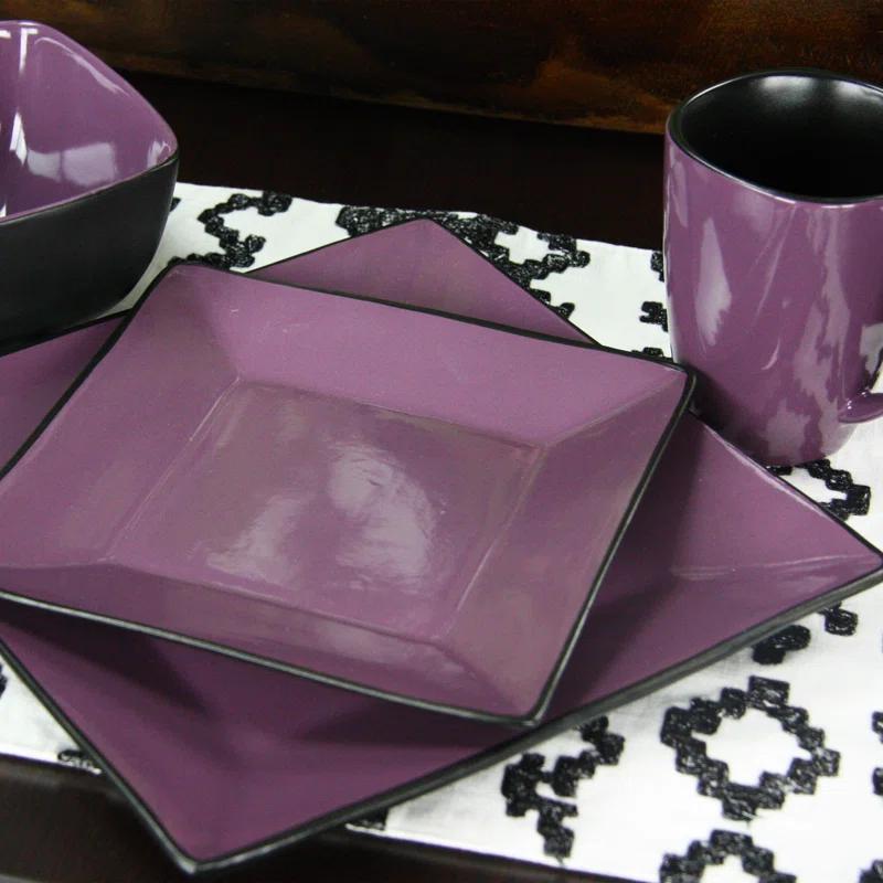 Wrought Studio™ Laurendeau 16 Piece Stoneware Dinnerware Set - Service for 4