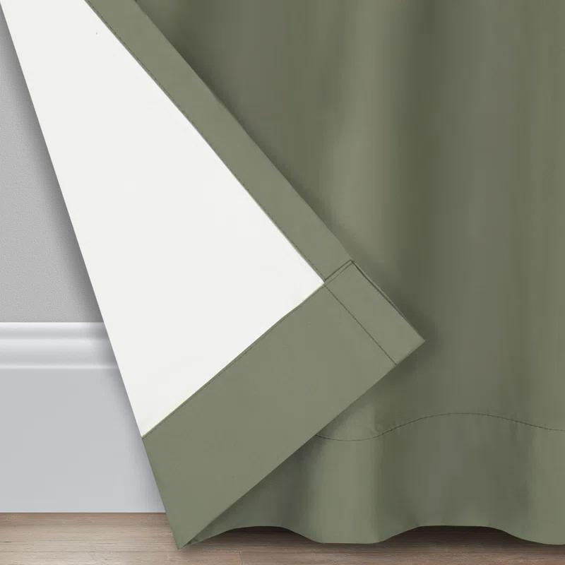 Eclipse Microfiber Blackout Grommet Curtains, Solid Thermaback Window Curtains