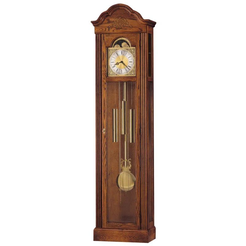 Howard Miller® Ashley 75.75'' H Solid + Manufactured Wood Grandfather Clock with Adjustable Chime Volume