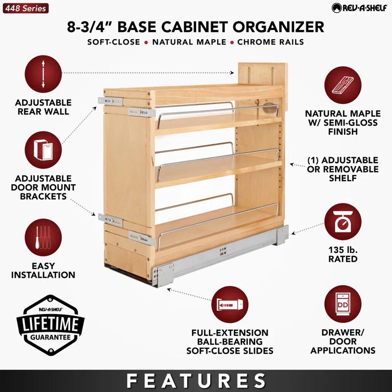 Rev-A-Shelf Rev-A-Shelf Door/ Drawer Base Cabinet Organizer Soft-Close