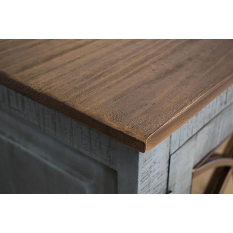 International Furniture Direct Marlin 77'' Solid Wood Sideboard