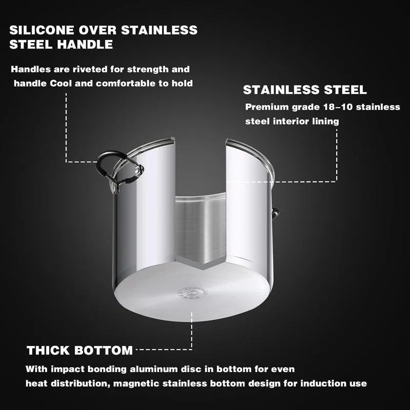Cook N Home Cook N Home Professional Stainless Steel Stockpot with Lid