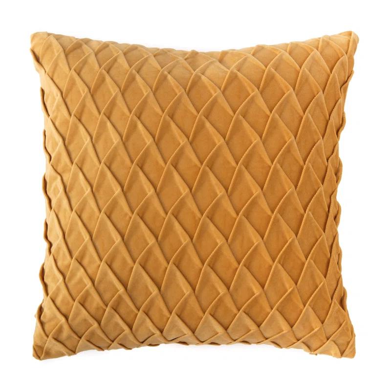 Chanasya Chanasya Gem Textured Velvet Decorative Throw Pillow Cover