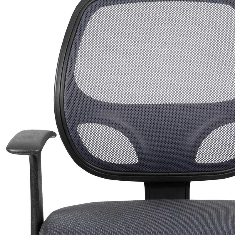 Mid-Back Mesh Swivel Ergonomic Task Office Chair - Arms
