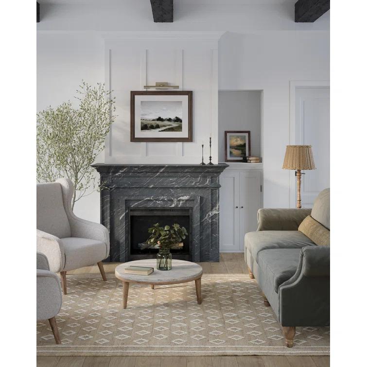 Erin Gates by Momeni Orchard Tiny Diamond Natural Hand Woven Wool and Jute Area Rug