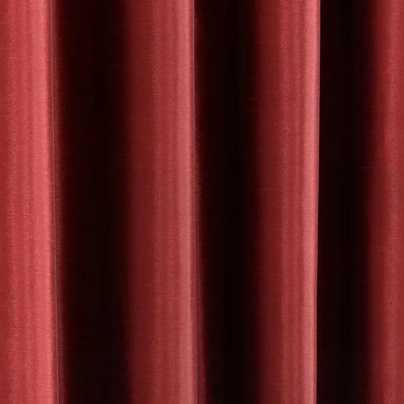 Lush Decor Solid Color Grommet Single Curtain Panel