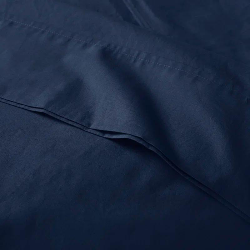 Madison Park Peached Percale 200 Thread Count Relaxed Cotton Percale Sheet Set