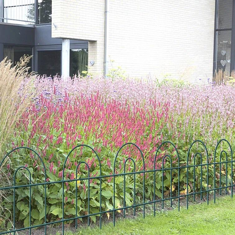 Amagabeli 35panels Decorative Garden Fence 18inchl x 50ft Border Animal Barrier Fence Border Green Thicken