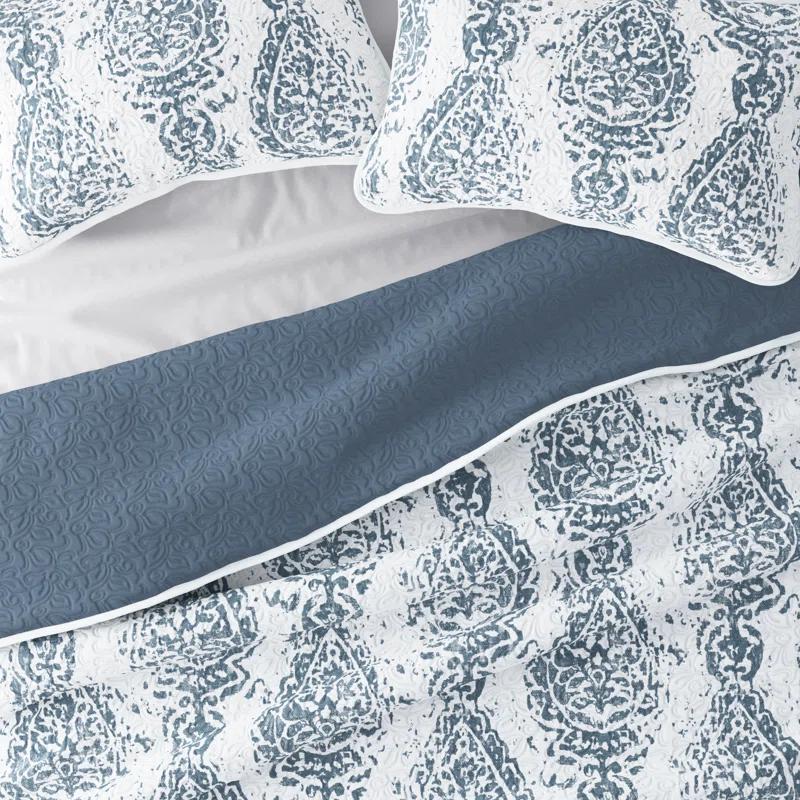 Becky Cameron Damask Quilt Set