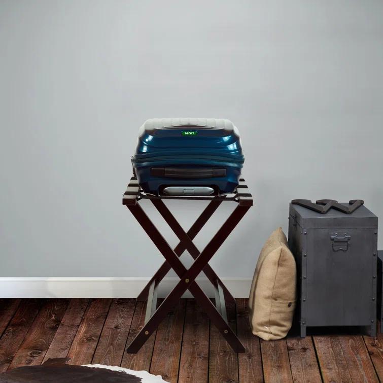 ROTSEN FURNITURE LLC. Heavy Duty Solid Wood Extra Wide Luggage Rack
