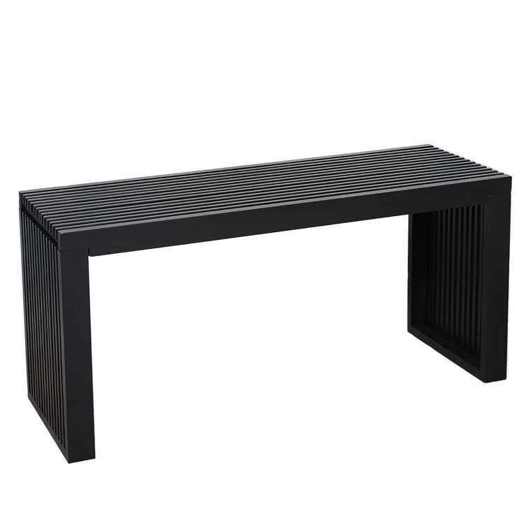 Latitude Run® Seamas Bamboo Bench, Farmhouse Dining Bench Entryway Bench for Living Room, Hallway, Bedroom, Bathroom