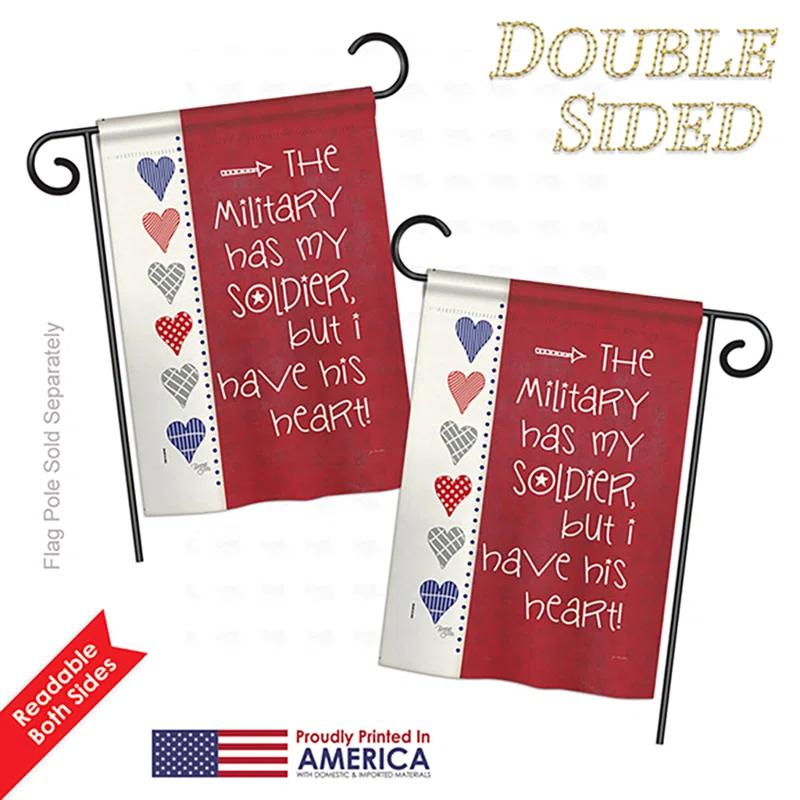 Breeze Decor Double Sided 18.5'' H x 13'' W Burlap Garden Flag