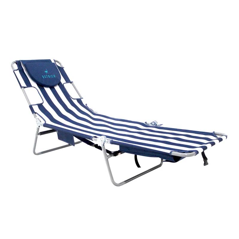 Ostrich Ostrich Chaise Lounge, Portable Facedown Beach Camping Pool Tanning Chair