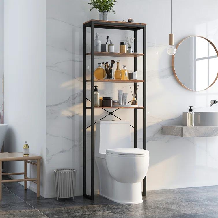 17 Stories Gafita Steel Freestanding Over The Toilet Storage