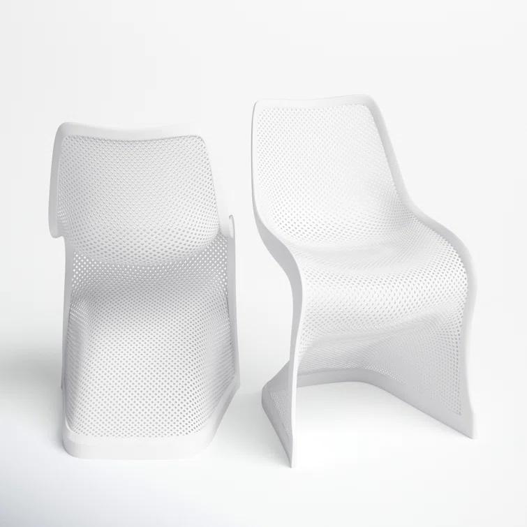 Spector Outdoor Stacking Dining Side Chair (Set of 2)