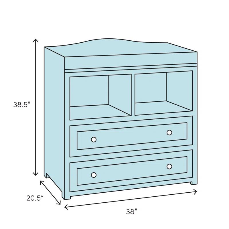 Harmony 3-Drawer Changing Table Dresser