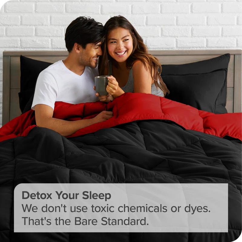 Bare Home 1800 Premium Microfiber Reversible Bed-In-A-Bag