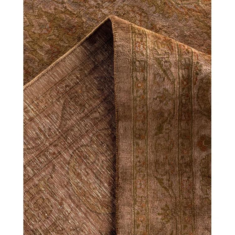 Solo Rugs Fine Vibrance, One-of-a-Kind Hand-Knotted Area Rug  - Brown | Perigold