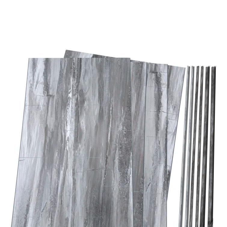 Palisade Palisade 78in x 60in x 30in Waterproof Vinyl Shower Surround Kit with Accessories in Urban Cliff