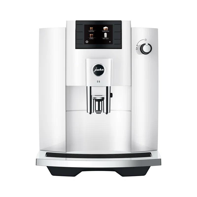 JURA ® E6 Piano White Espresso Machine