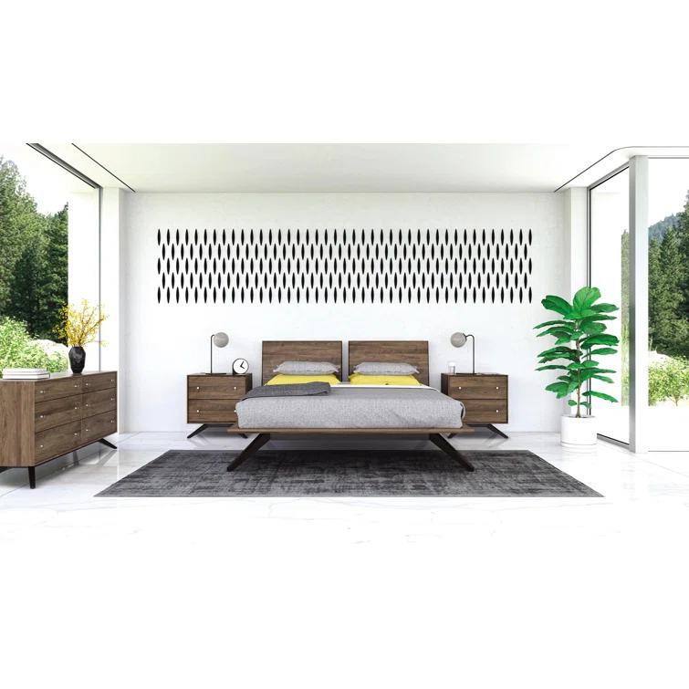 Astrid Solid Wood Platform Bed