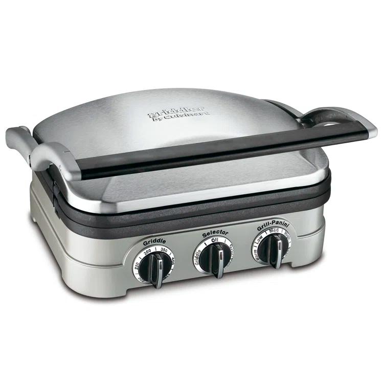 Cuisinart Cuisinart Stainless Steel Griddler, 5-in-1 Panini Press, Sandwich Maker & More