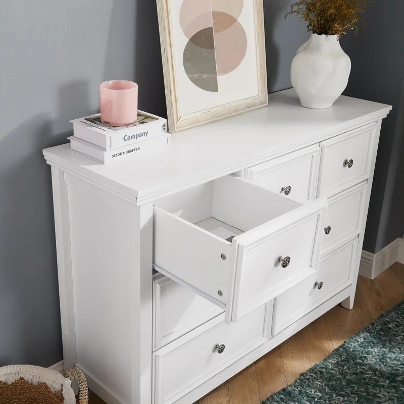 Decopom Modern 7 Drawers Dresser 7 Drawers Cabinet