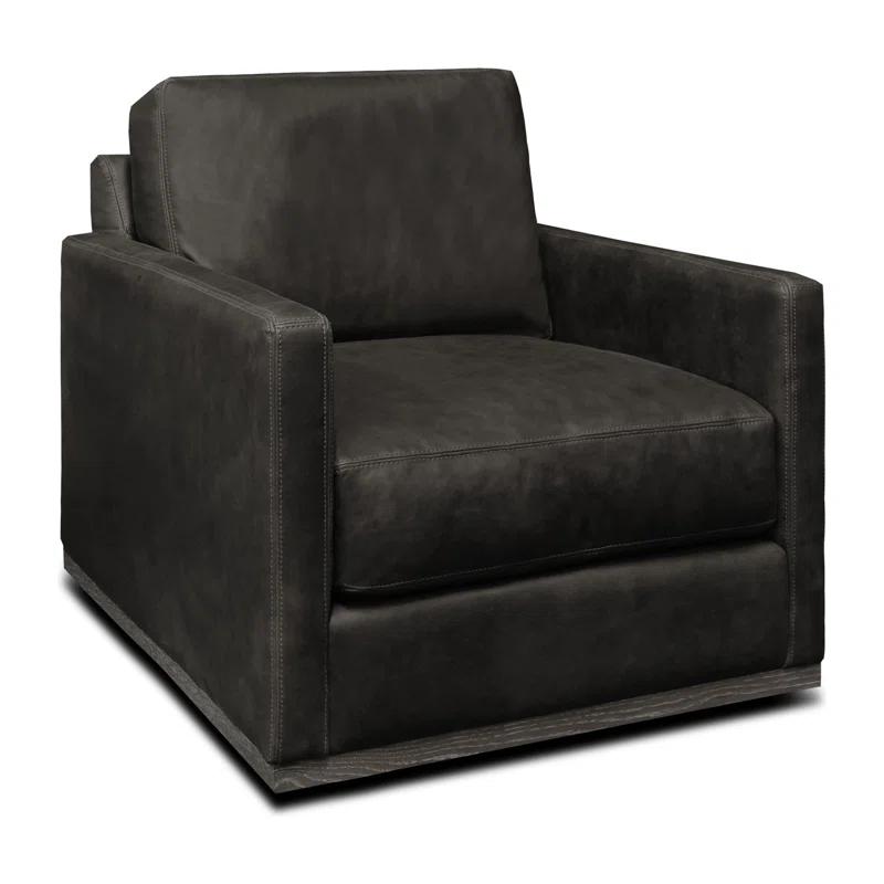 Hello Sofa Home Monterrey Leather Swivel Armchair