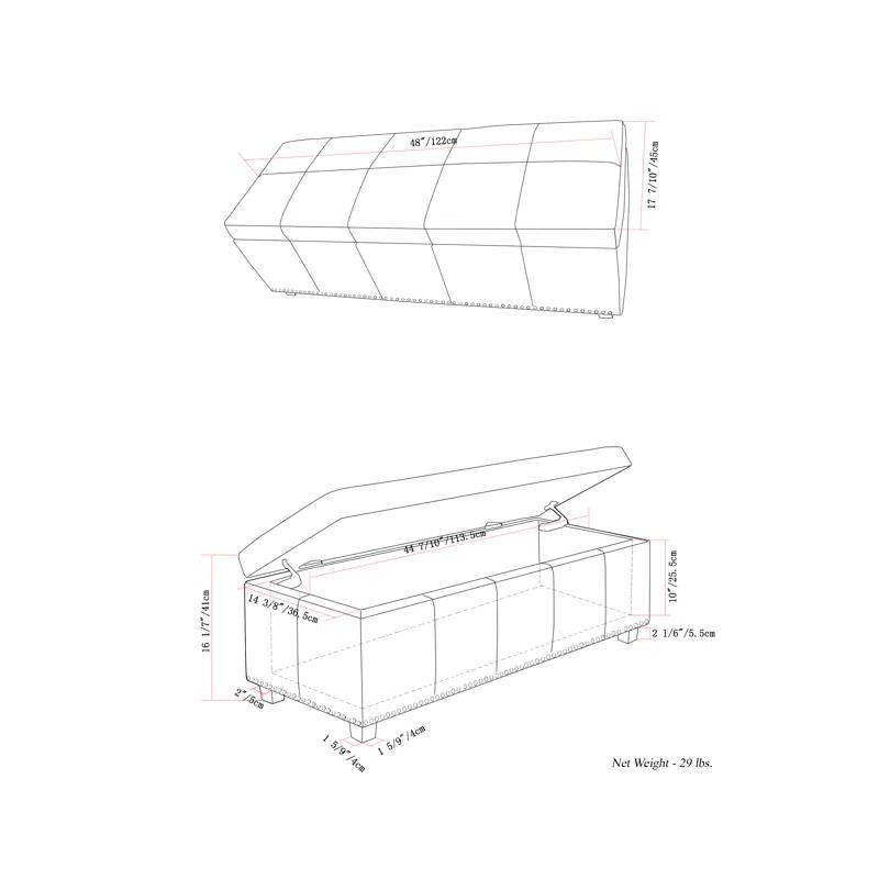 Kingsley Upholstered Ottoman