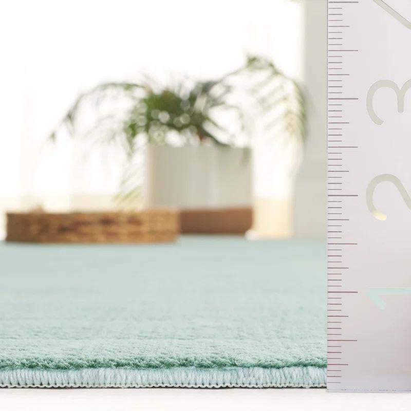 Faux Rabbit Fur Performance Machine Washable Solid Color Rug