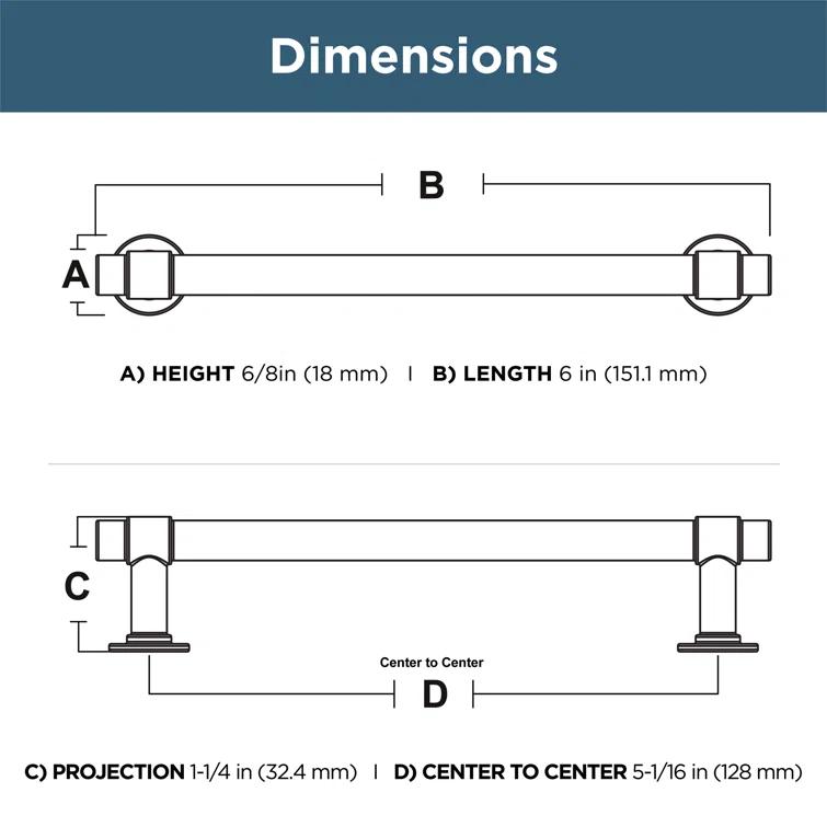 Franklin Brass Francisco 3 Antimicrobial Pull (Set of 5)