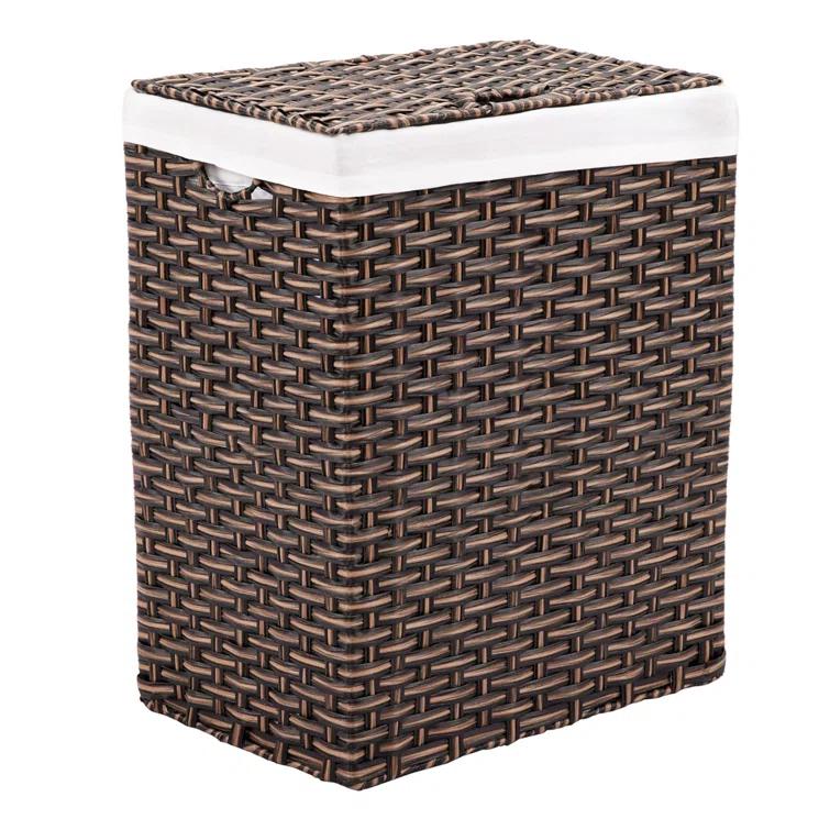 Handwoven Rectangle Laundry Hamper
