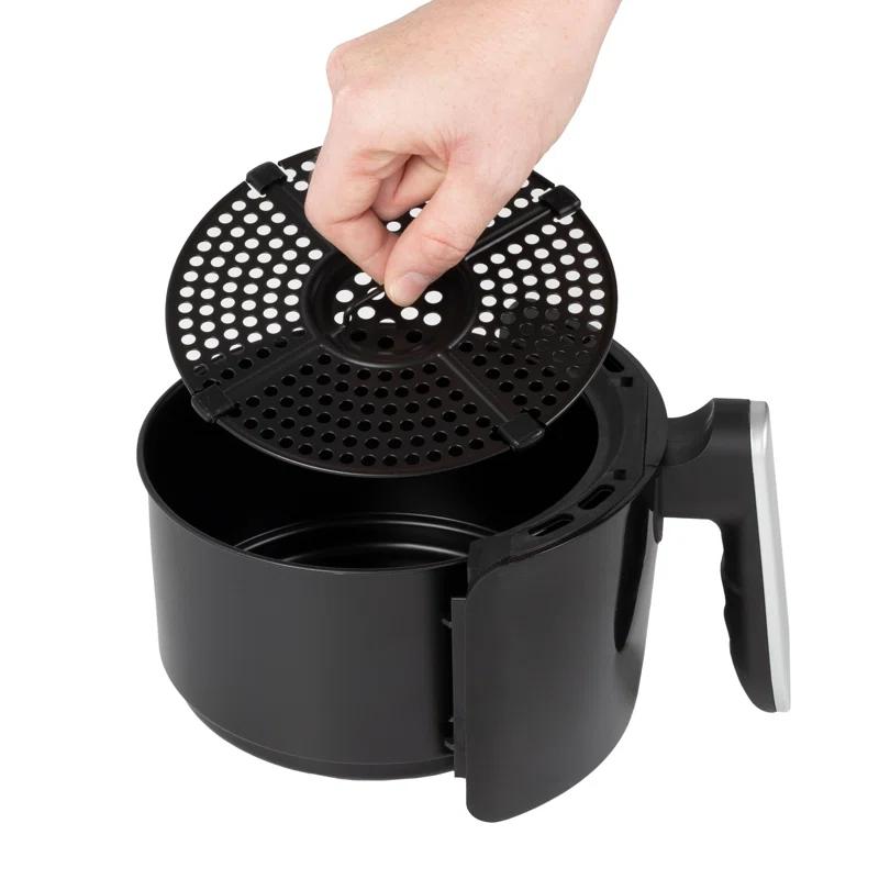 Classic Cuisine Air Fryer - 2.3-Quart Electric Fryer For Healthier Cooking - Compact Appliance With Nonstick Interior - Kitchen Gadgets By Classic Cuisine (Black)