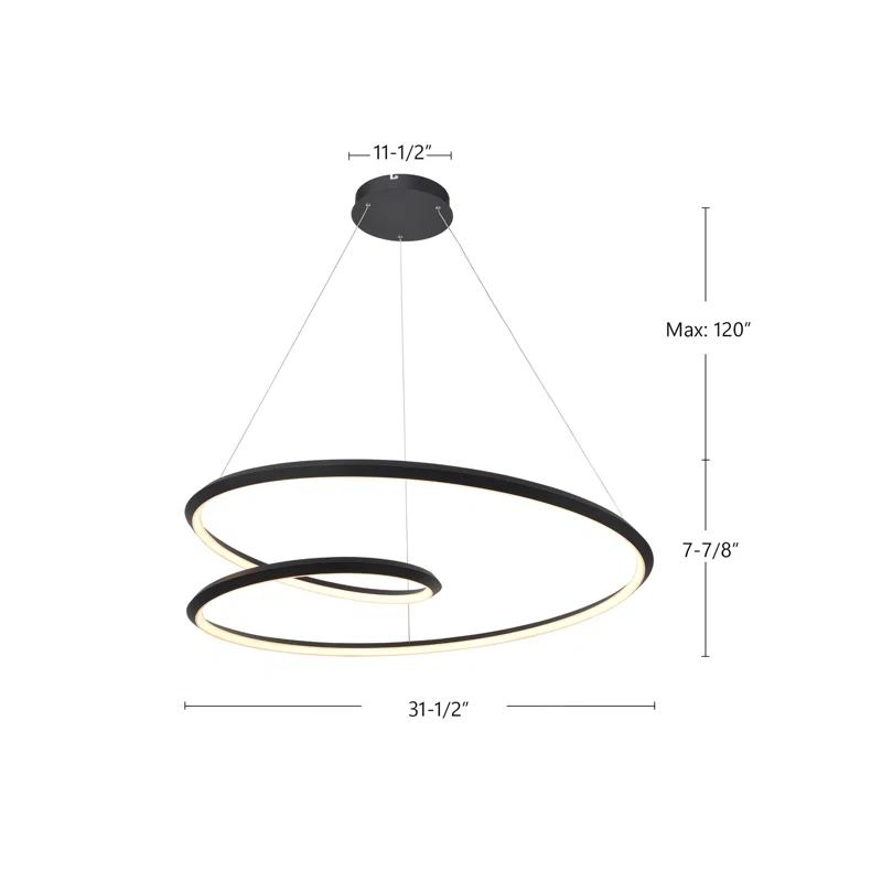 Kuzco Lighting Ampersand 1 - Light LED Unique/Statement Pendant