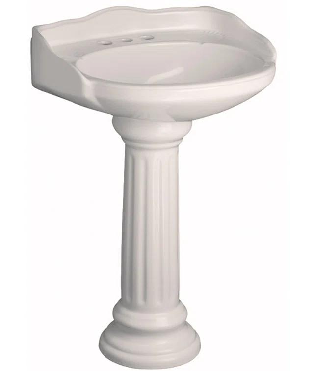 Barclay Barclay Victoria 21.75'' Vitreous China Oval Bathroom Sink with Overflow 3-758BQ